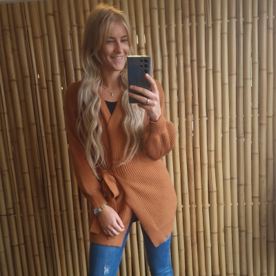 Cardigan vest bruin Cardigan vest bruin