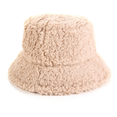 teddy vissershoedje beige